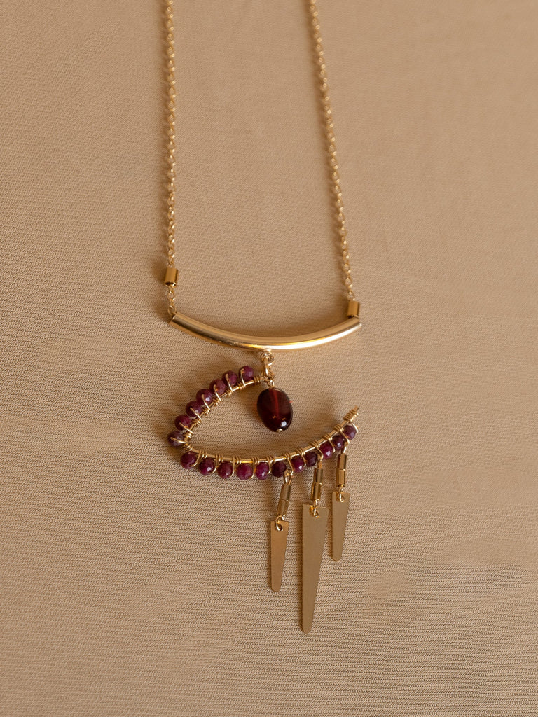 Eye of Ra Necklace - Goldish