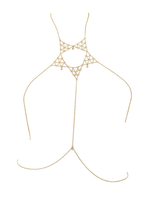 Portal Body Chain with Zirconia - Goldish