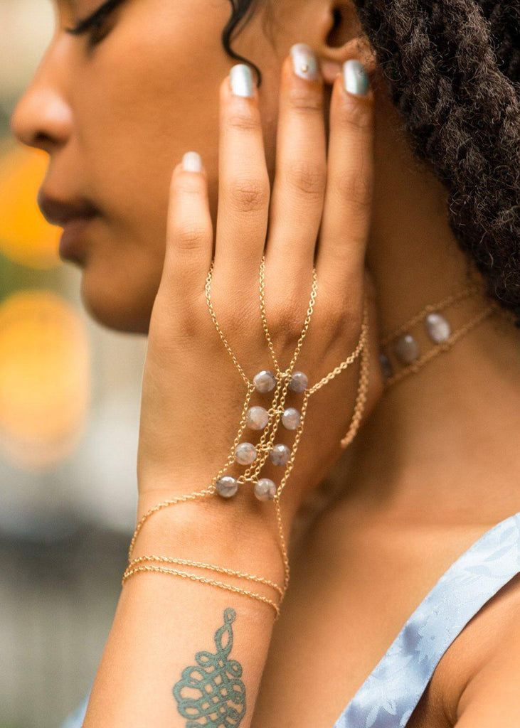 Moonstone Double Ladders to Bliss - Goldish