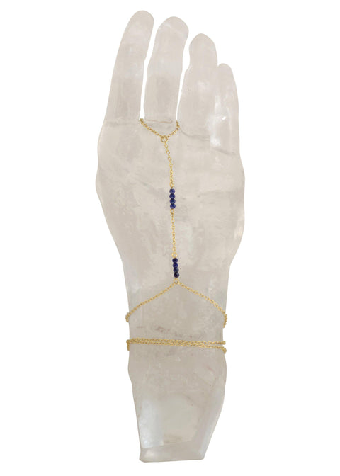 Gemstone Simplicity Handchain - Goldish