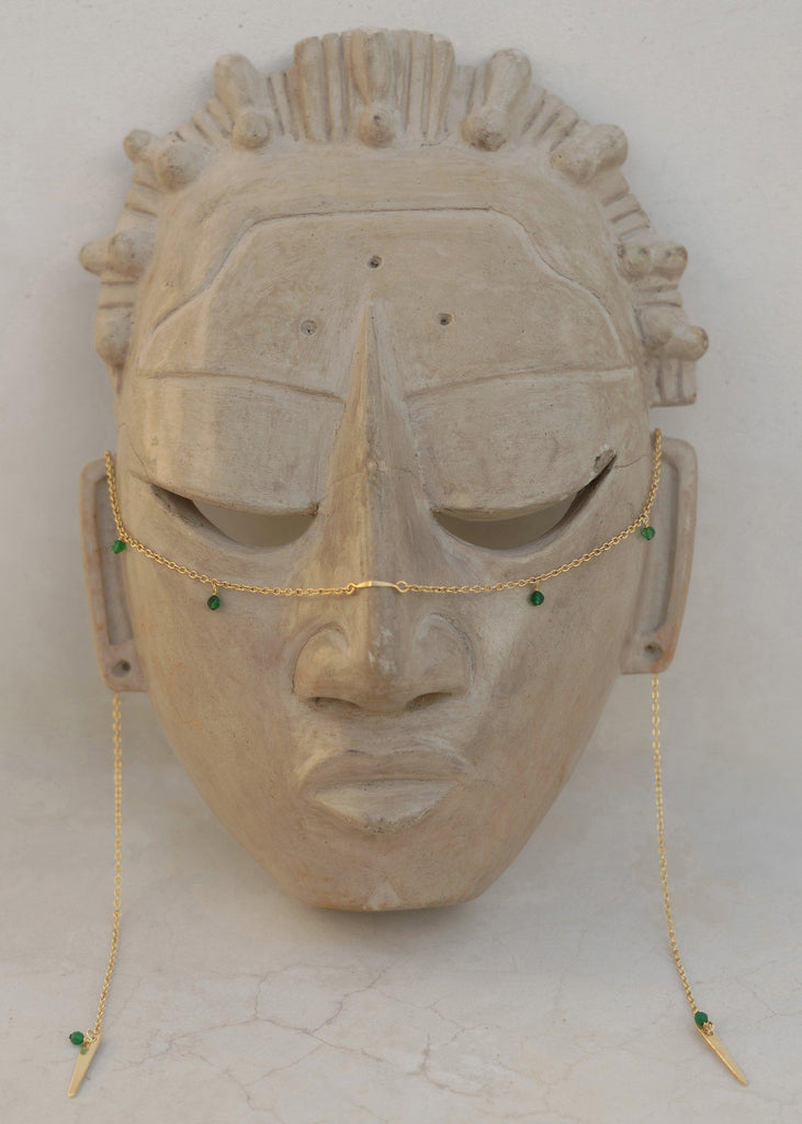 Arrow Vine Facechain - Goldish