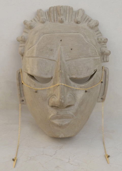 Arrow Vine Facechain - Goldish
