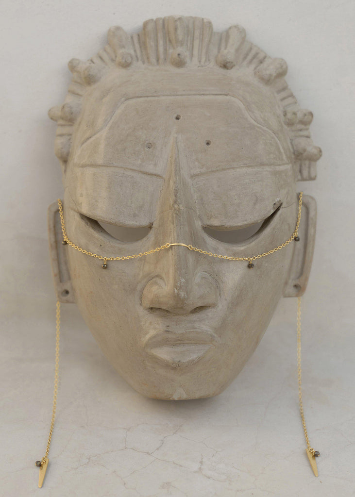 Arrow Vine Facechain - Goldish