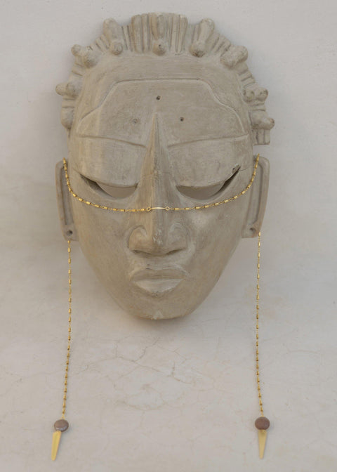 Disco Arrow Facechain - Goldish