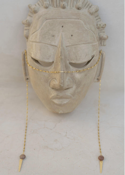 Disco Arrow Facechain - Goldish