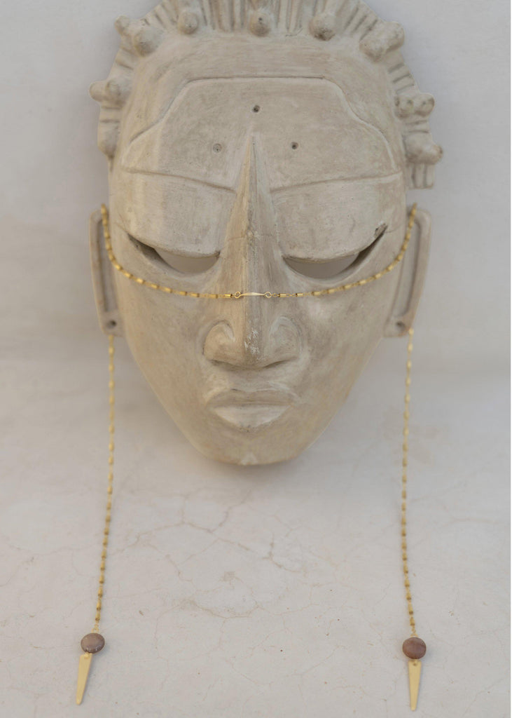 Disco Arrow Facechain - Goldish