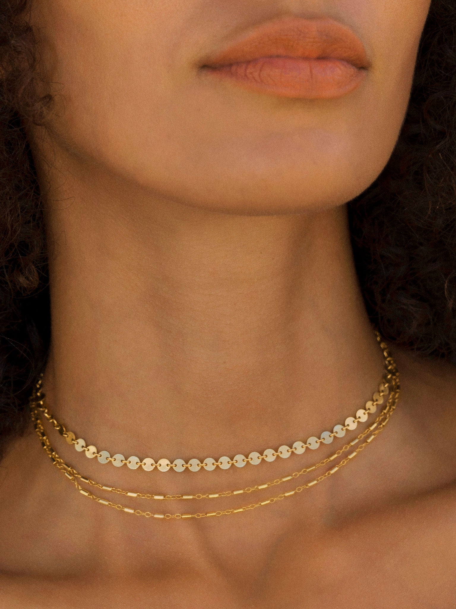 Disco Star Choker Goldish