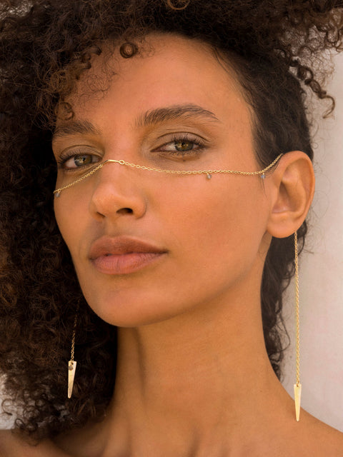 Arrow Vine Facechain - Goldish